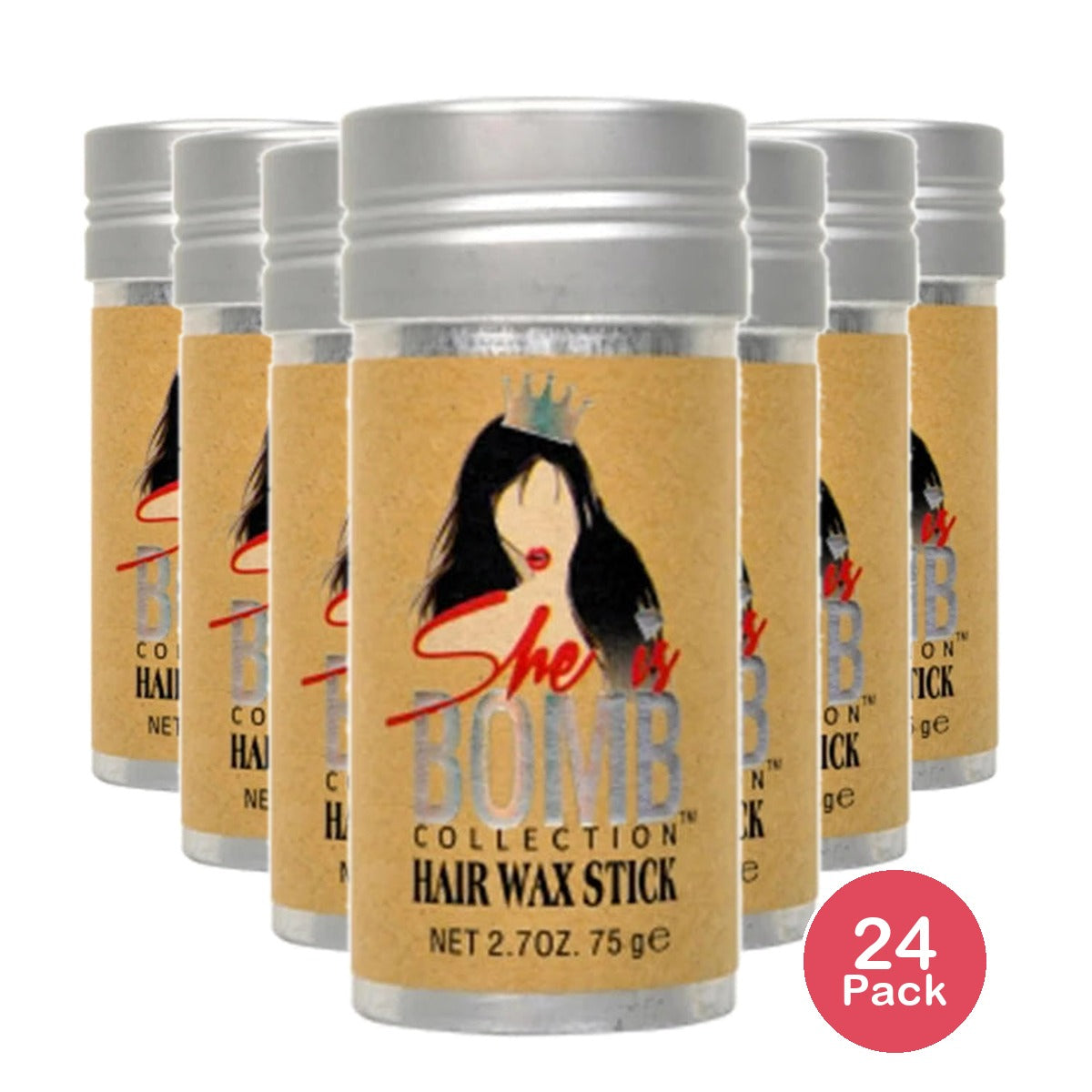 She is Bomb Hair Wax Stick - 2.7oz (Pack of 24)