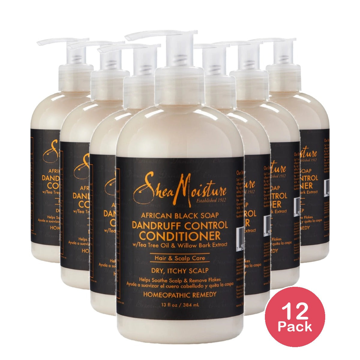 SheaMoisture African Black Soap Dandruff Control Conditioner 13 Oz (Pack of 12)