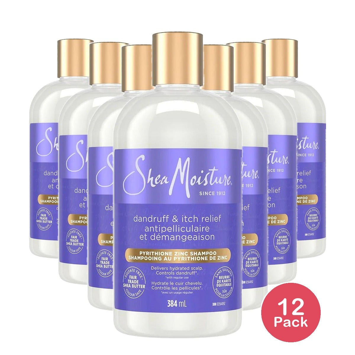 SheaMoisture Apple Cider Vinegar Anti-Dandruff Shampoo 13 Oz (Pack of 12)