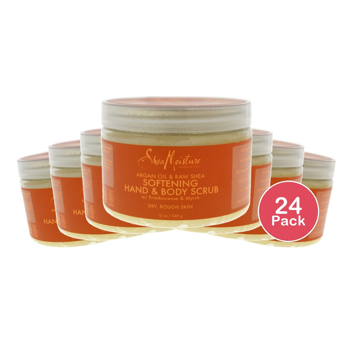 SheaMoisture Argan Oil & Raw Shea Butter Hand & Body Scrub 12 Oz (Pack of 24)