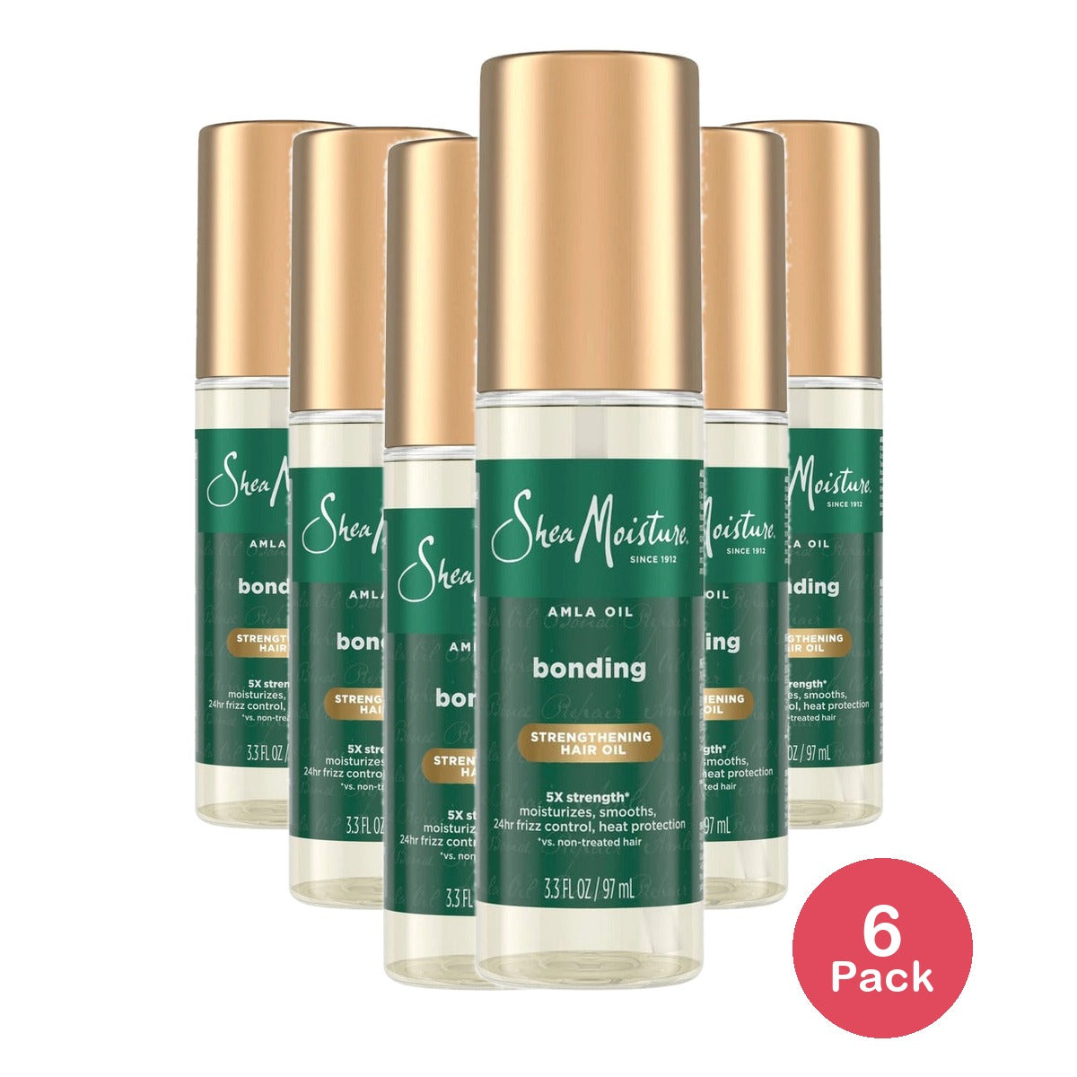 SheaMoisture Bond Repair Hair Oil 3.3 Oz (Pack of 6)