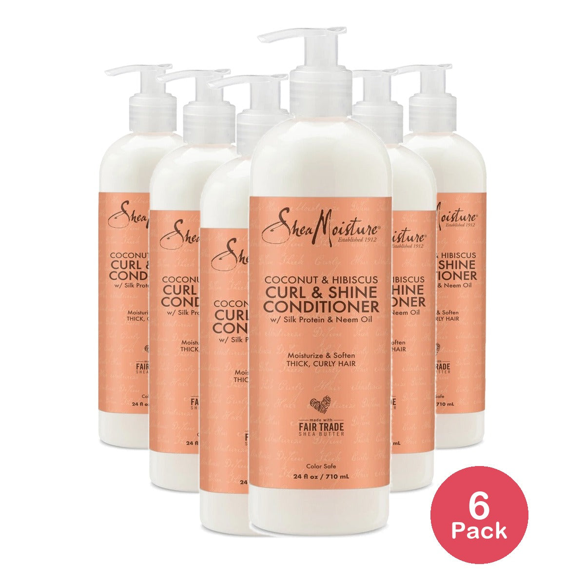 SheaMoisture Curl & Shine Moisturizing Conditioner 24 Oz (Pack of 6)