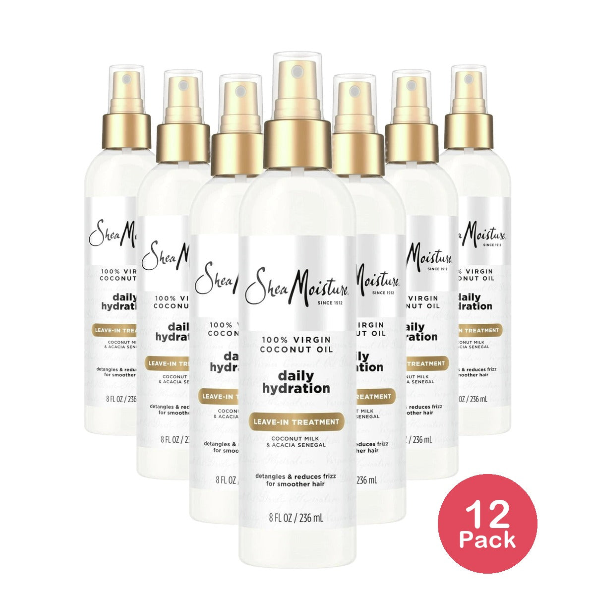 SheaMoisture Leave-in Conditioner Treatment for All Hair Types 100% Extra Virgin 8 fl Oz (Pack of 12)