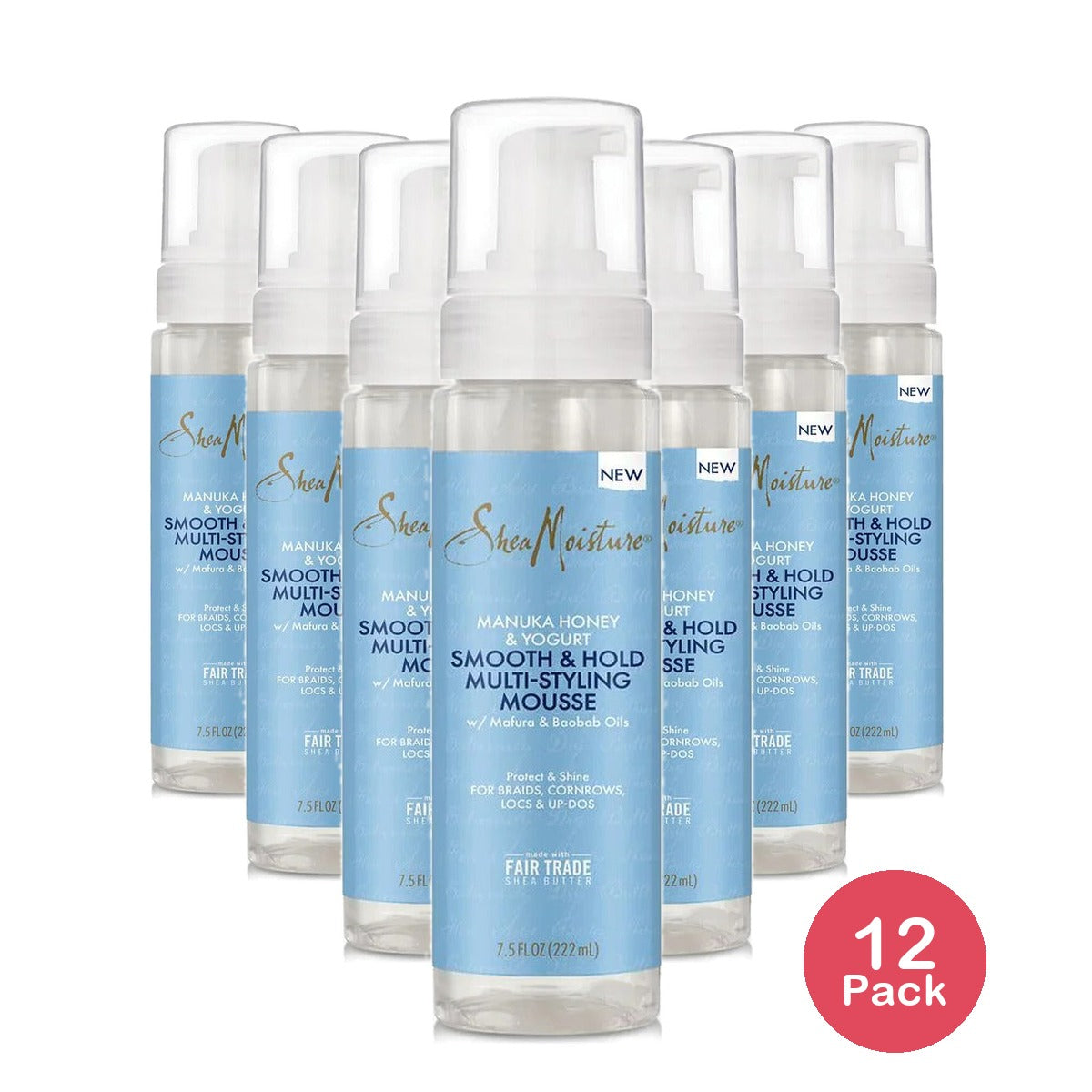SheaMoisture Manuka Honey & Yogurt Mousse 7.5 Oz (Pack of 12)