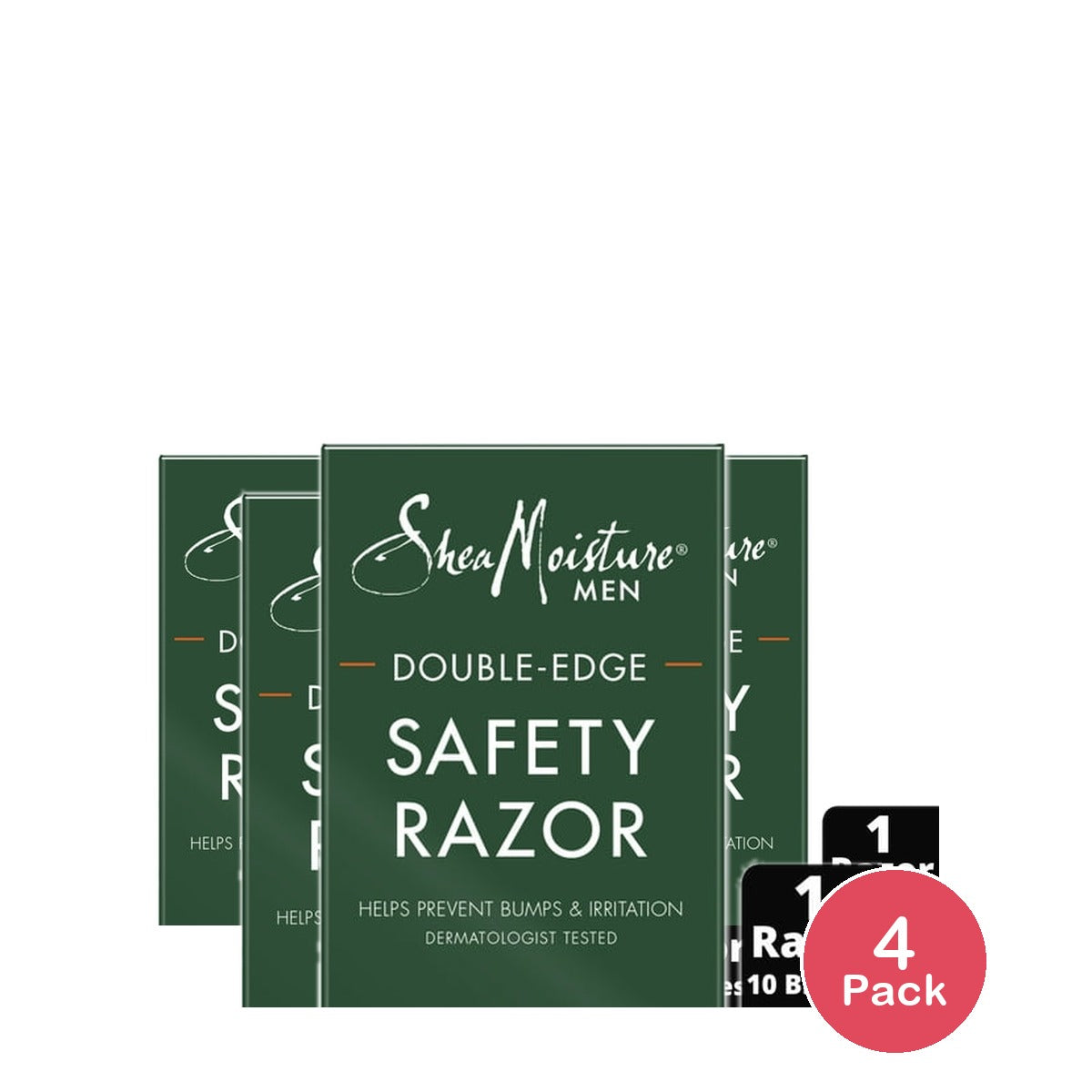 SheaMoisture Men Double-Edge Safety Razor (Pack of 4)