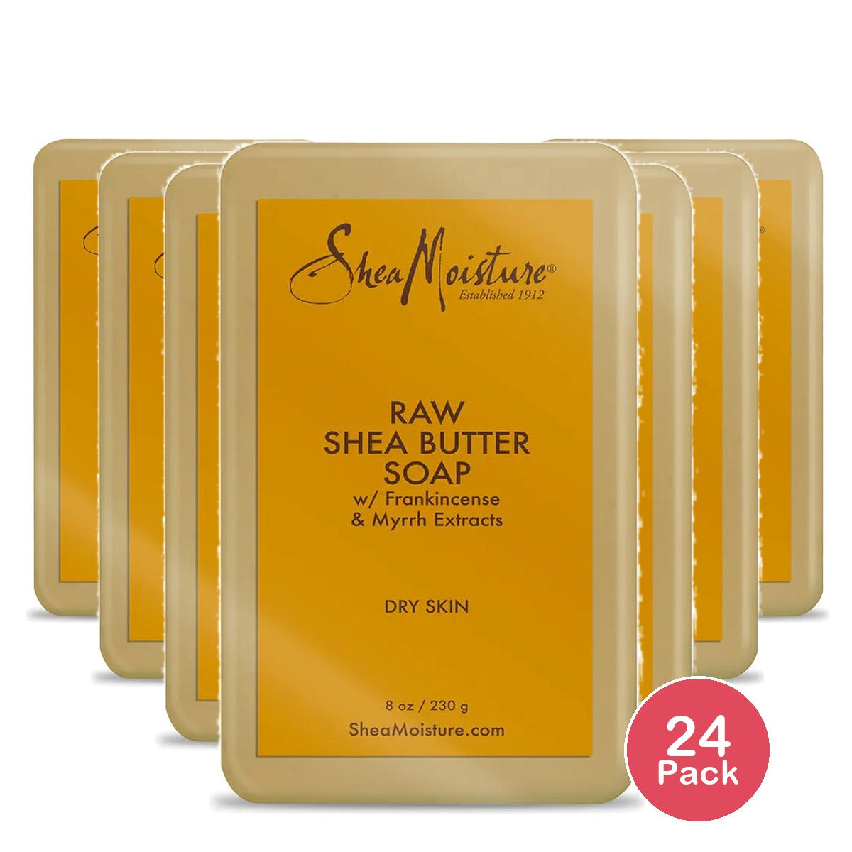 SheaMoisture Raw Shea Butter Bar Soap 8 Oz (Pack of 24)
