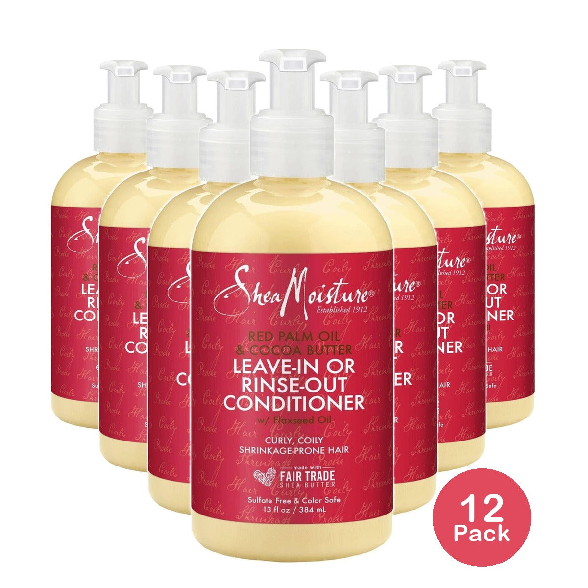 SheaMoisture Red Palm Oil & Cocoa Butter Conditioner 13 Oz (Pack of 12)
