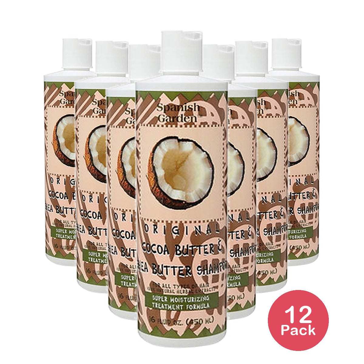 SheaMoisture Spanish Garden Co & Shea Butter Shampoo 16 Oz (Pack of 12)