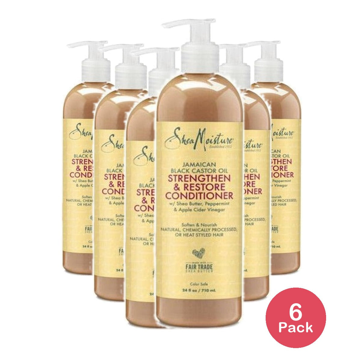 SheaMoisture Strength and Restore Daily Conditioner 24 Oz (Pack of 6)