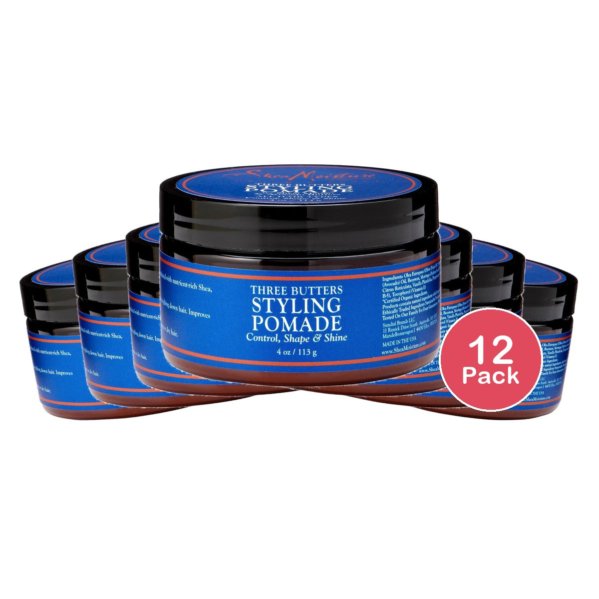 SheaMoisture Three Butters Styling Pomade 4 Oz (Pack of 12)