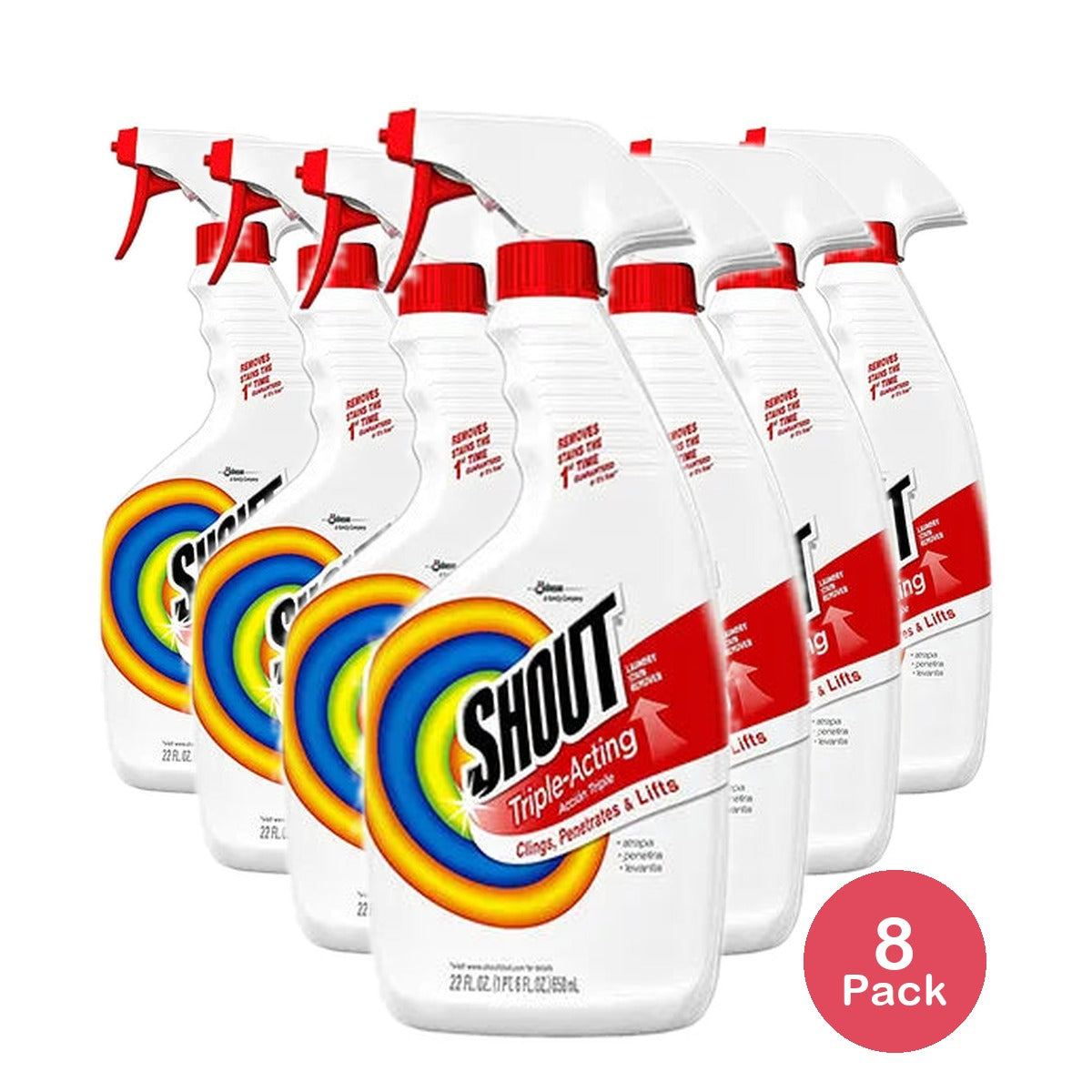 Shout Liquid Laundry Stain Remover And Trigger22Oz (Pack of 8)