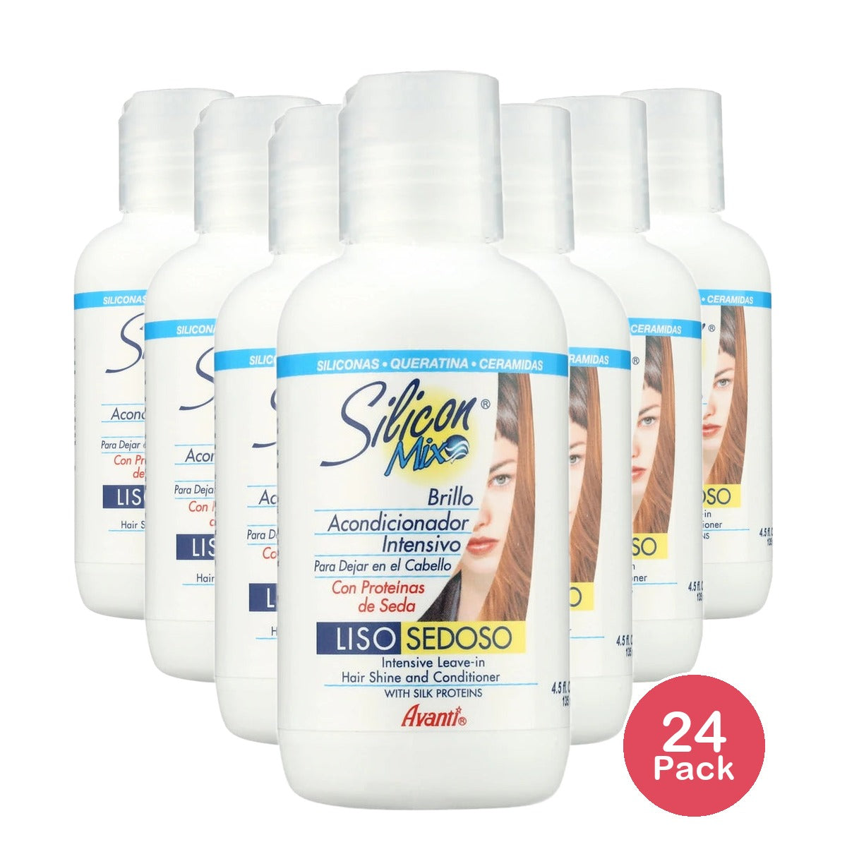 SILICON MIX INTENSIVE LEAVE-IN - HAIR SHINE & CONDITIONER 4.5 Oz (Pack of 24)