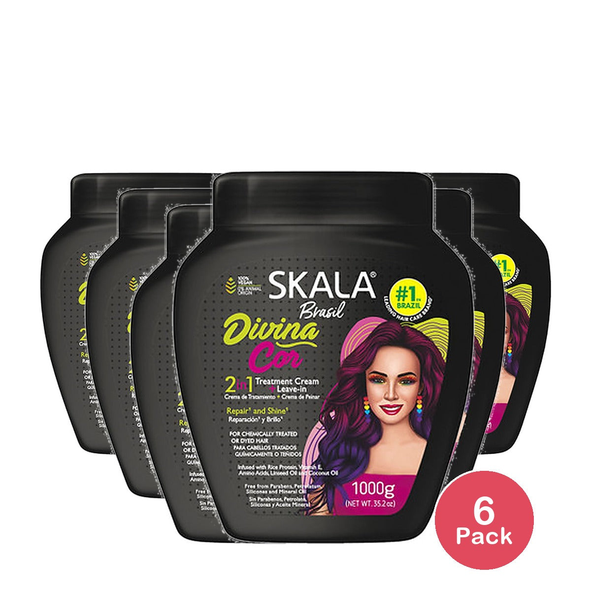 Skala Divina Cor Hair Treatment 35.2 Oz (Pack of 6)