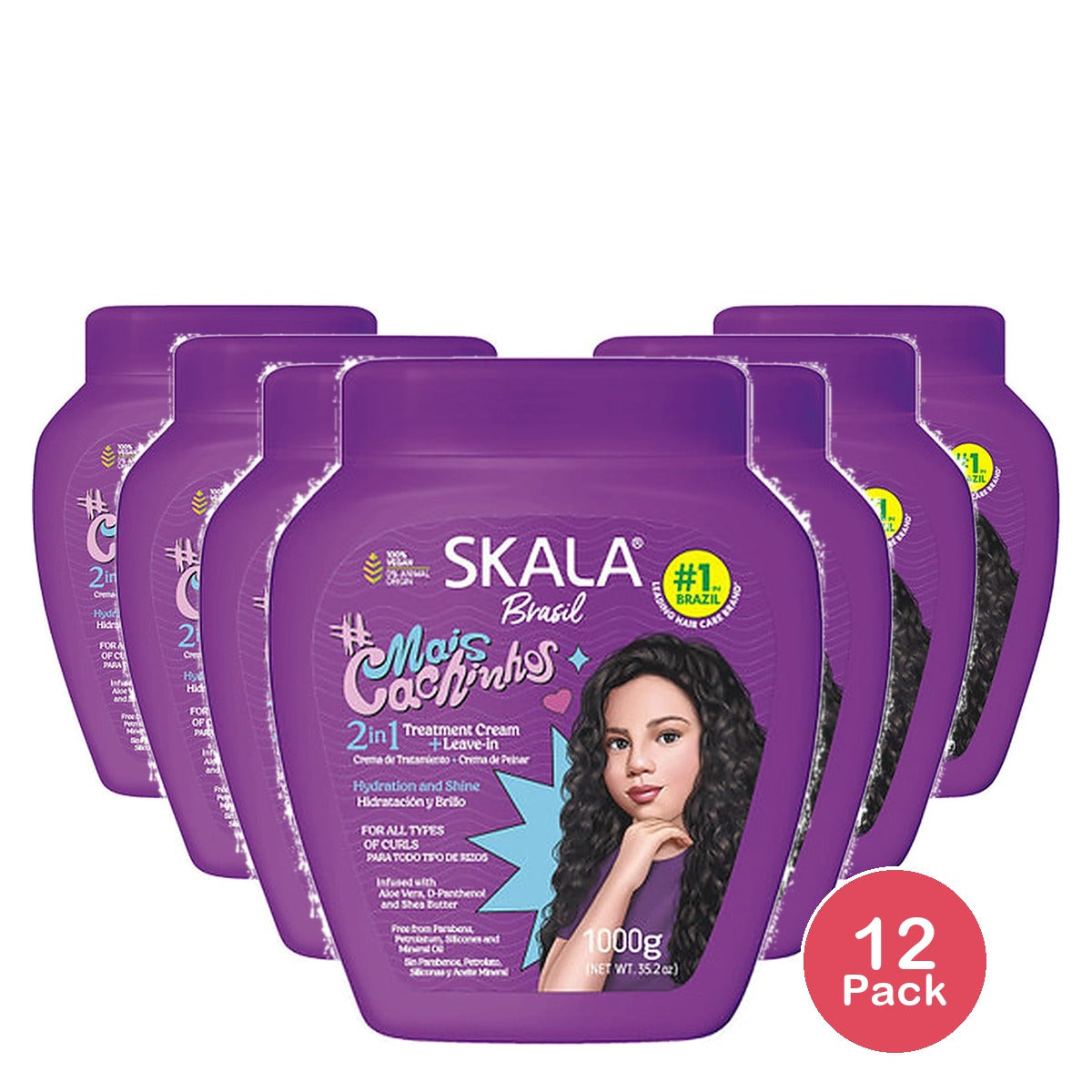 Skala Mais Cachos Kids Leave-In Conditioner 8.8 Oz (Pack of 12)