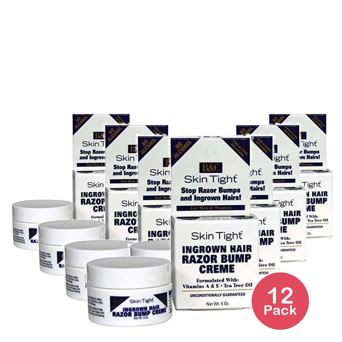 Skin Tight Ingrown Hair Razor Bump Creme 0.5 Oz (Pack of 12)