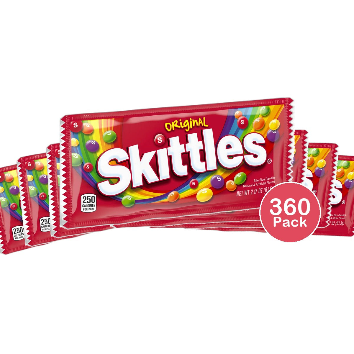 Skittles Original Fruit Flavor Candy 2.17Oz (Pack of 360)