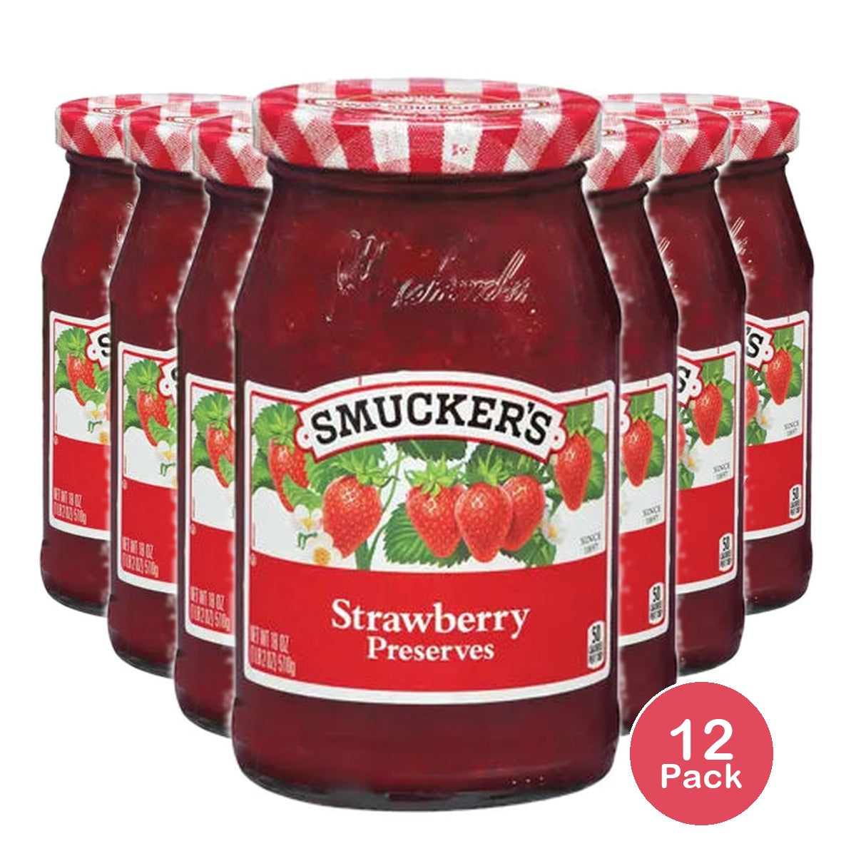 Smuckers Strawberry Preserves Fruit Spread 12Oz (Pack of 12)