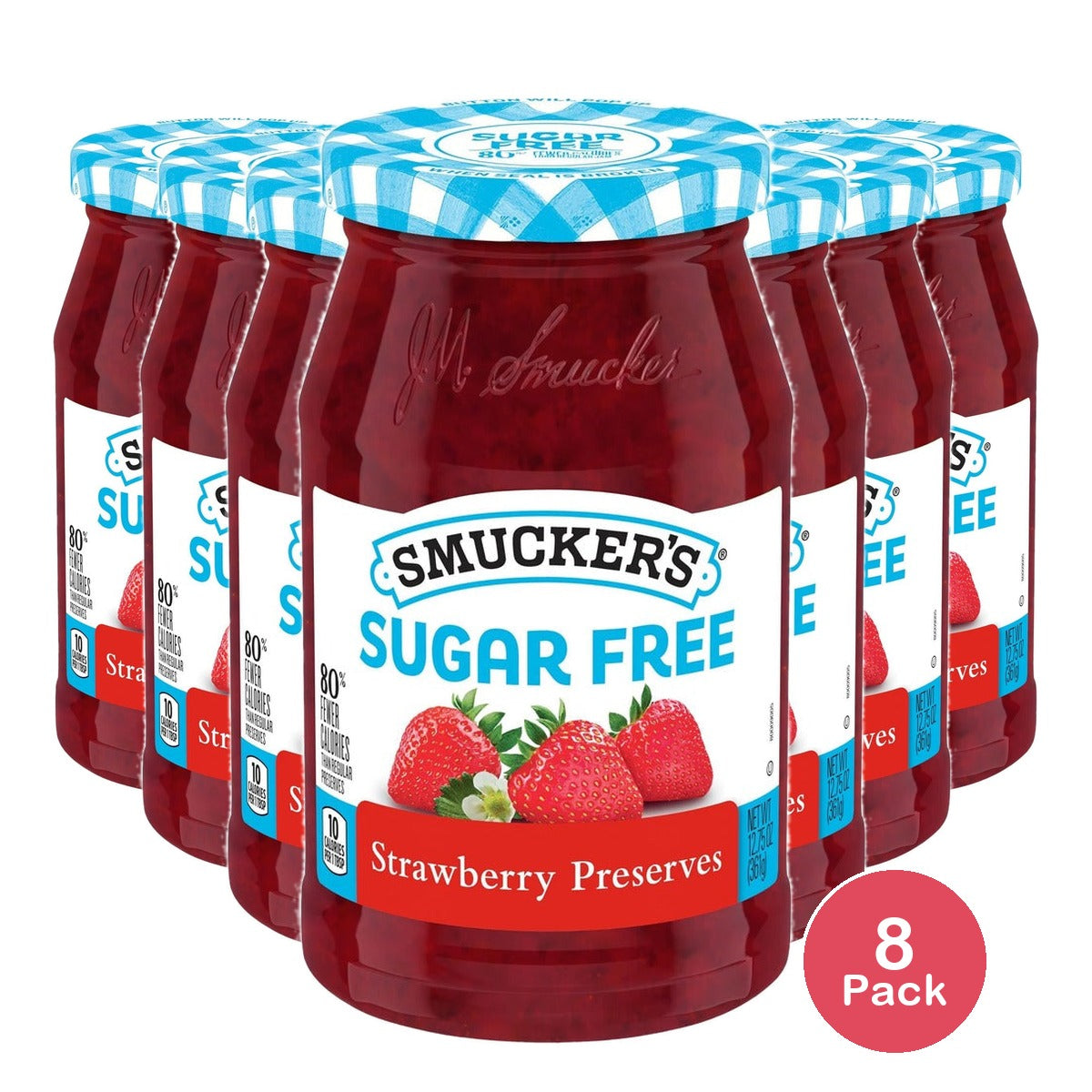 Smucker's Sugar Free Strawberry Preserves 12.75 Oz (Pack of 8)