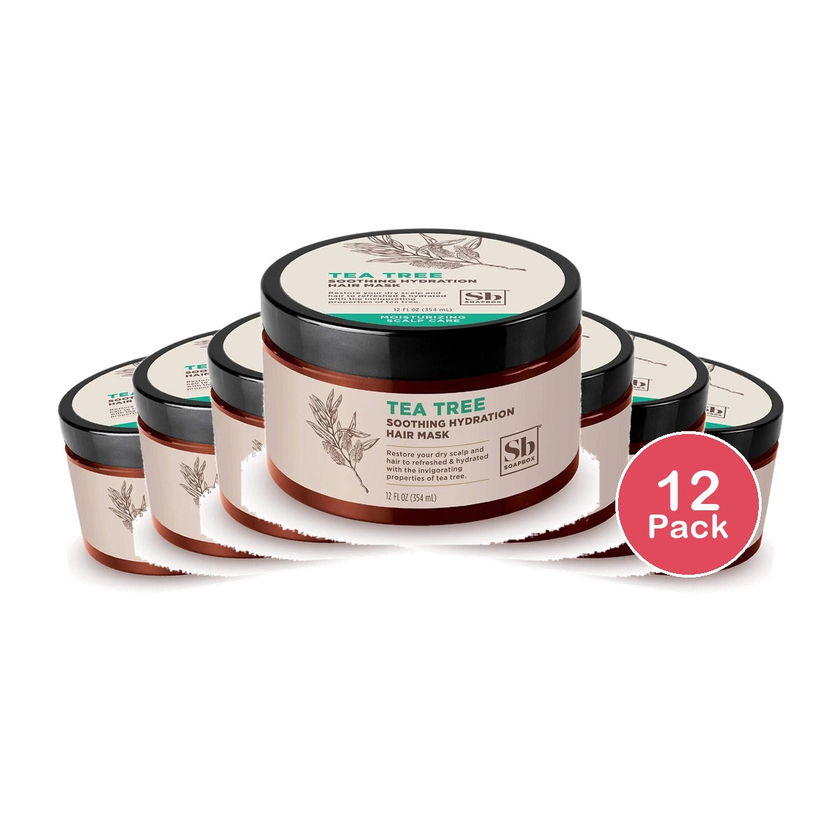 Soapbox Tea Tree Hair Mask 12 Oz (Pack of 12)