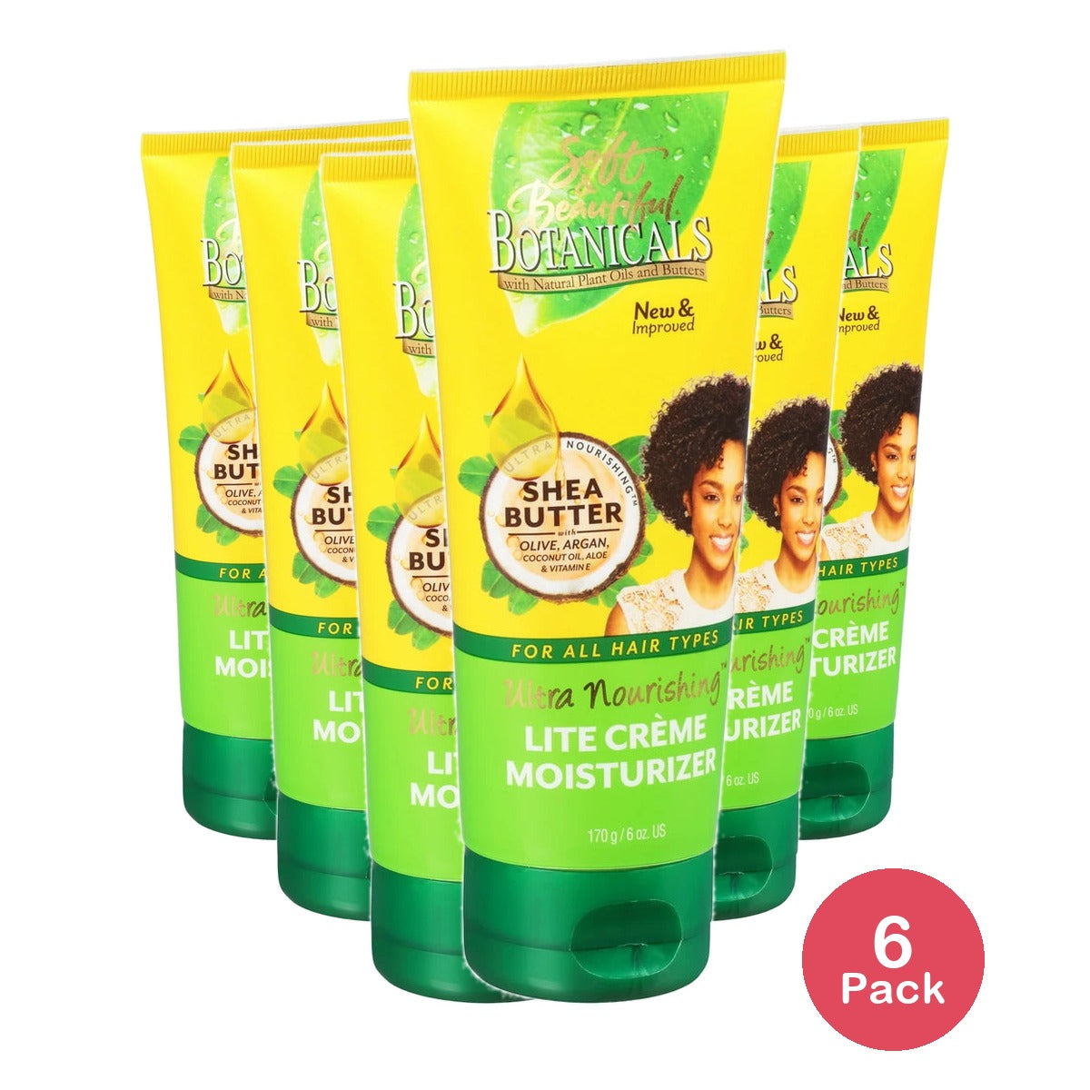 Soft & Beautiful Botanicals Ultra Nourishing Lite Creme Moisturizer 6 oz. Tube (Pack of 6)