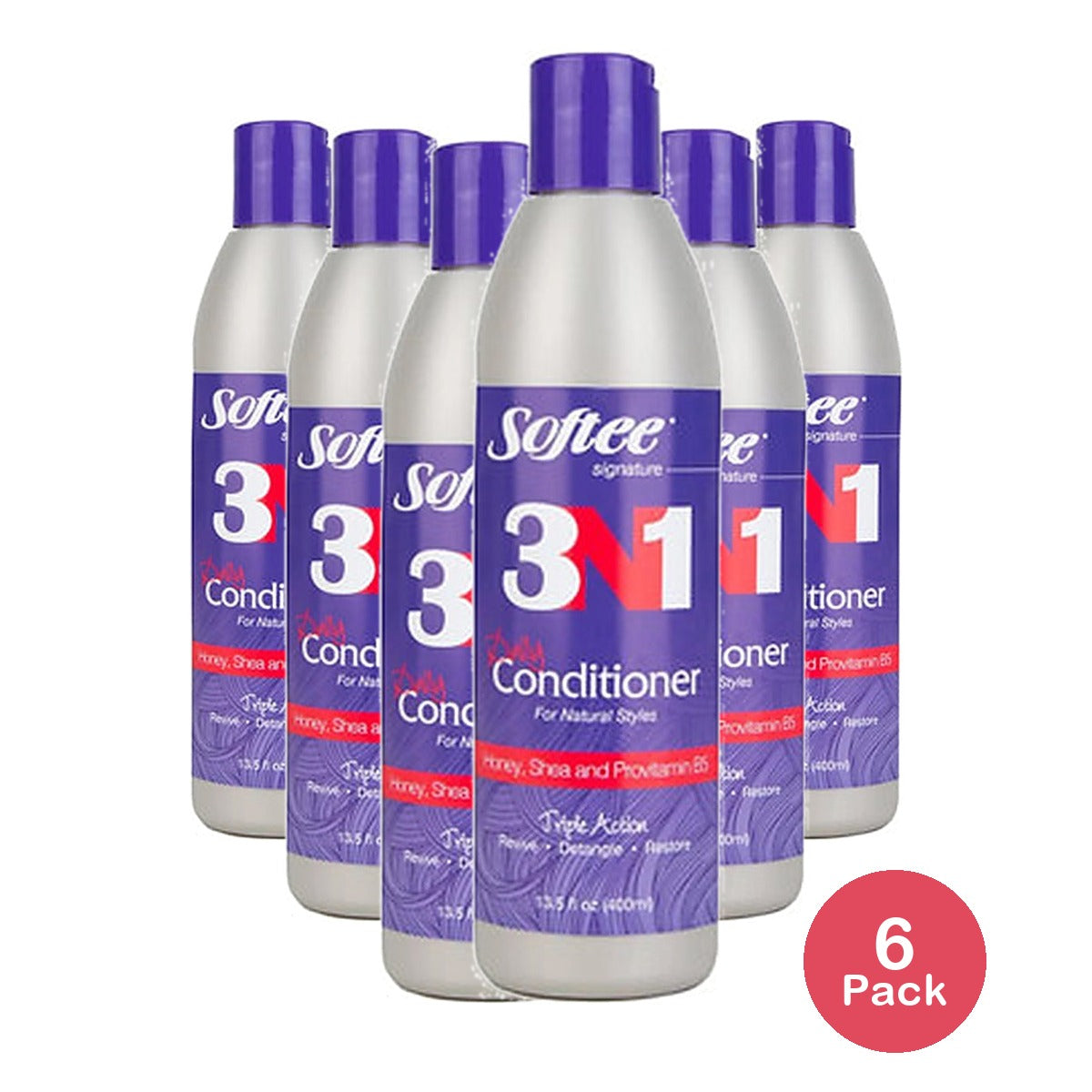 Softee 3-in-One Conditioner 16.5 Oz (Pack of 6)