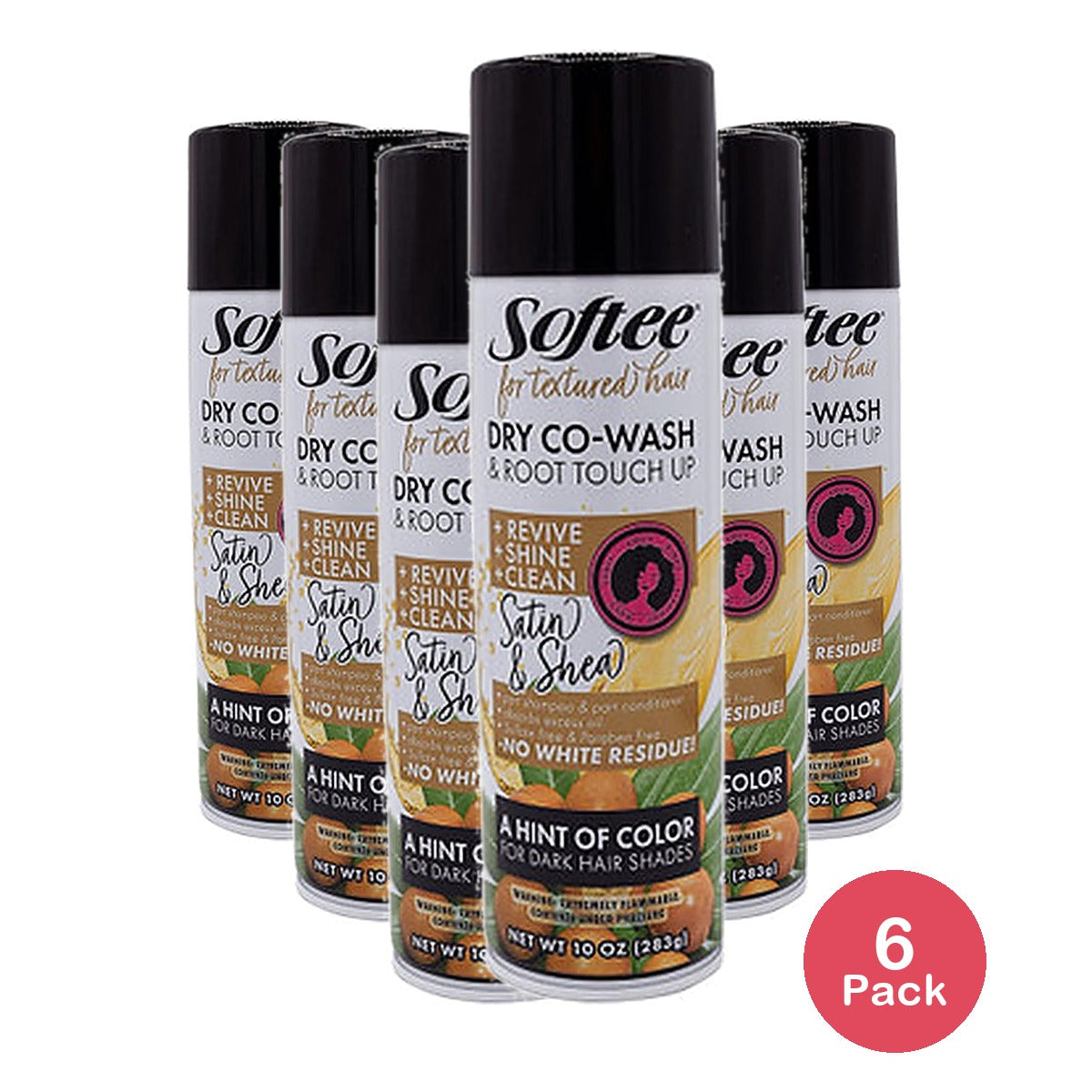 Softee Dry Co-Wash W/Color 10 Oz (Pack of 6)