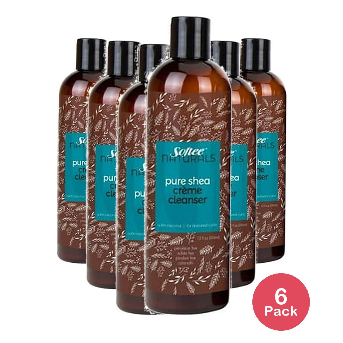 Softee Naturals Pure Shea Creme Cleanser 12 Oz (Pack of 6)