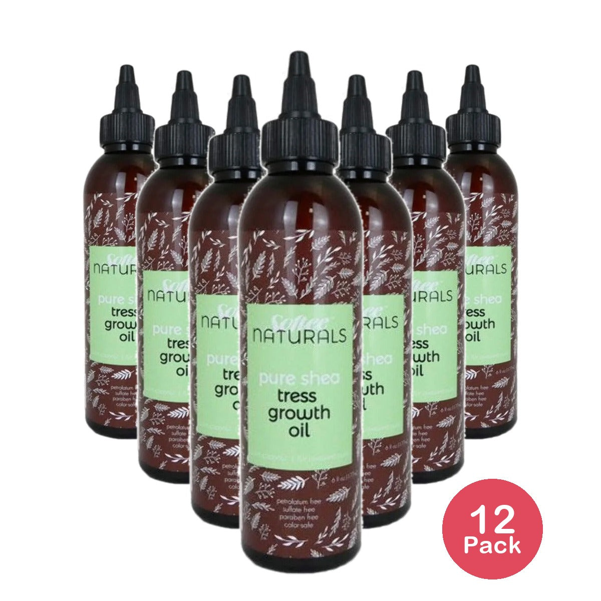 Softee Naturals Pure Shea Tress Growth Oil 6 Oz (Pack of 12)