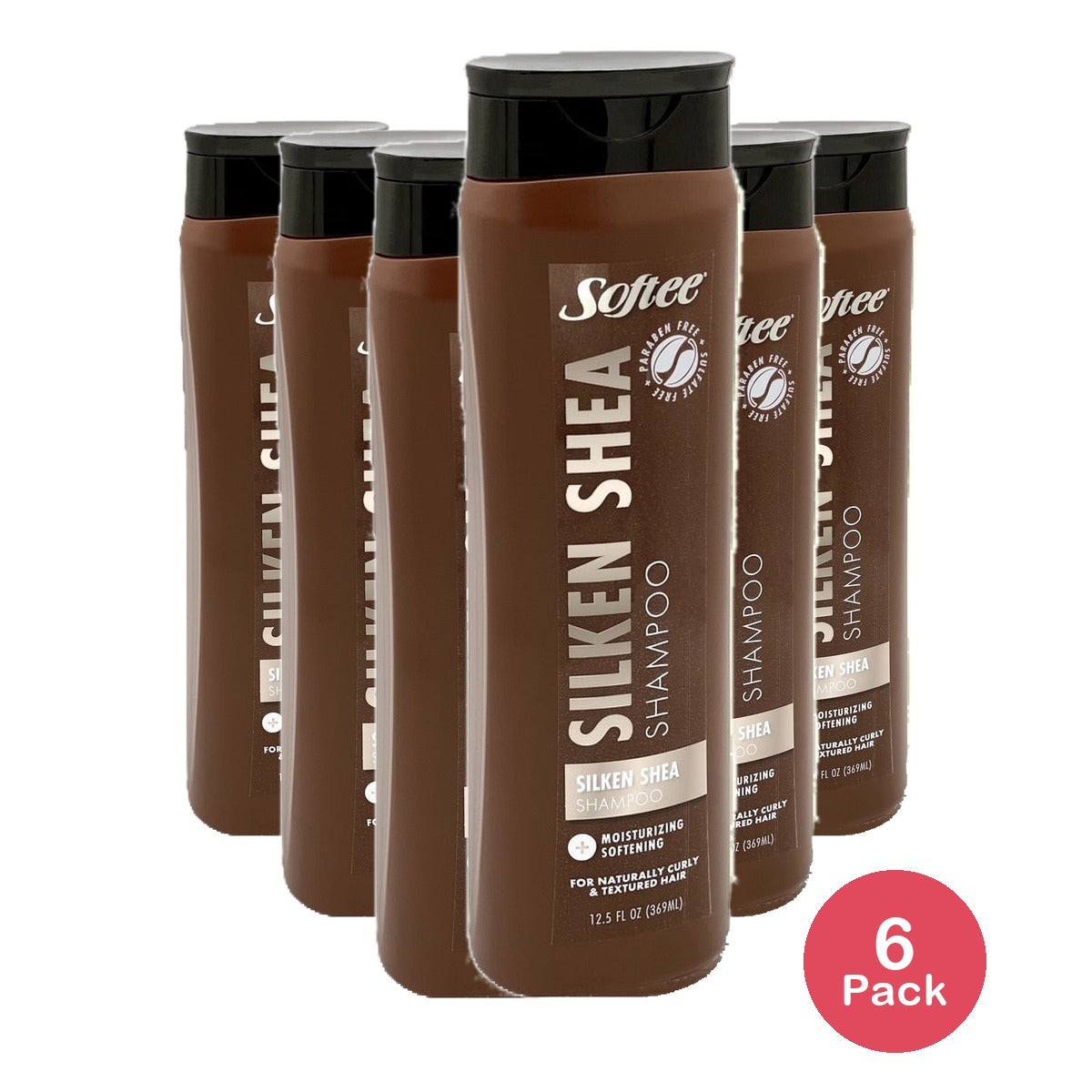 Softee Silken Shea Moisturizing Shampoo 12.5 Oz (Pack of 6)