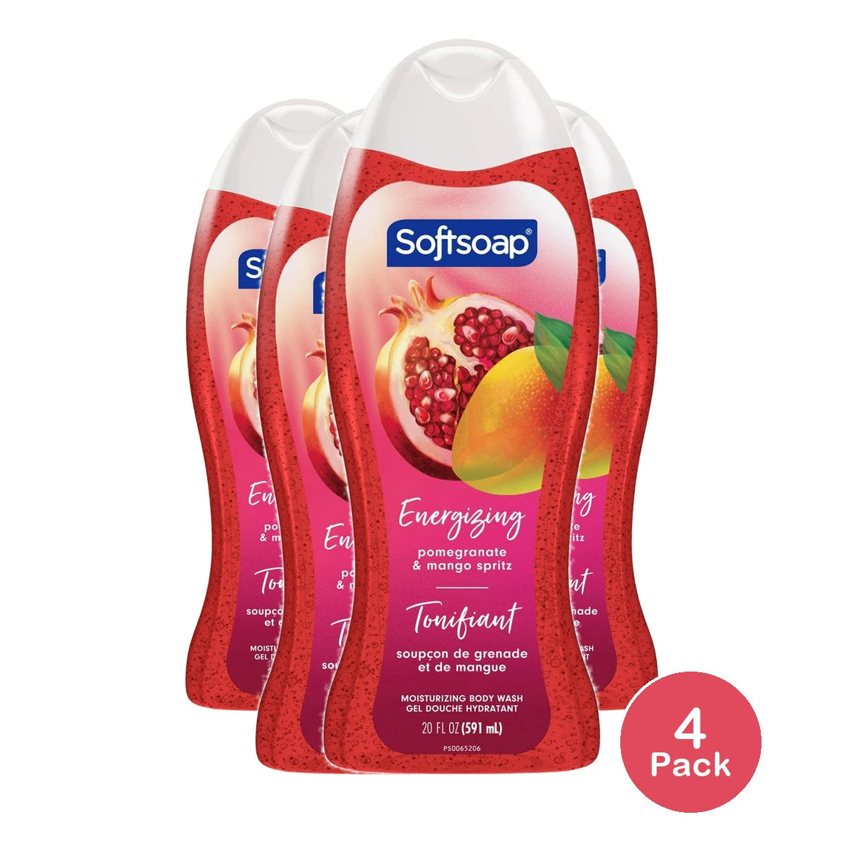 Softsoap Ssbw 20F/591Ml Cs Sp Pomegrante & Mango, 1.46875 Fl Oz (Pack Of 4)