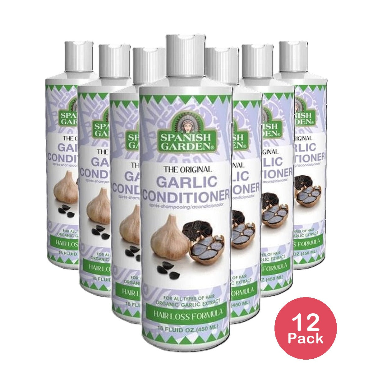 Spanish Garden Black Garlic Conditioner 16 Oz (Pack of 12)