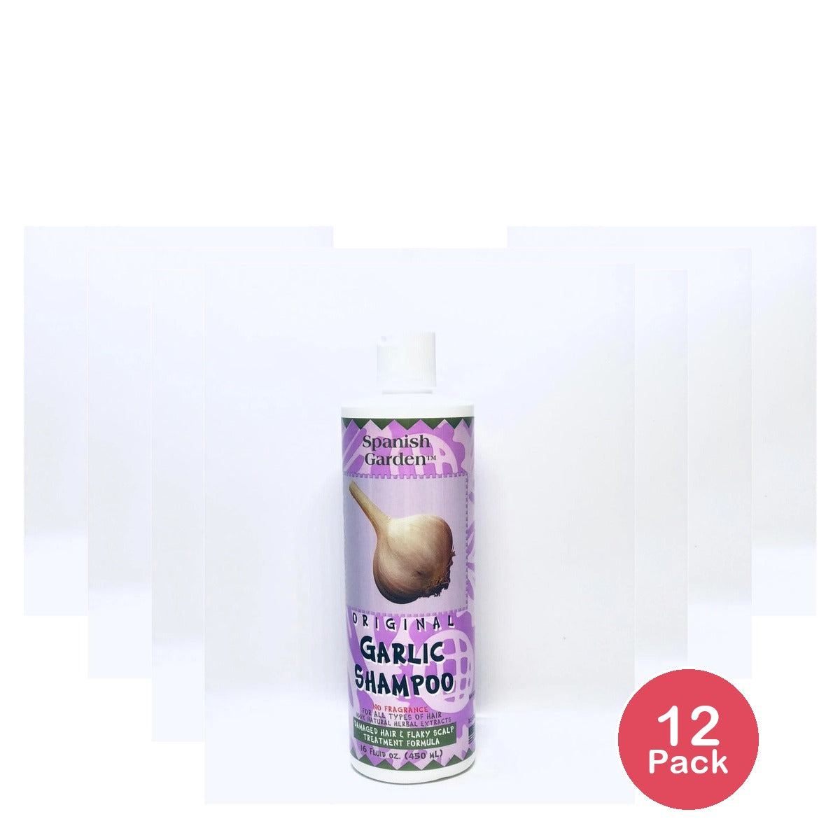 Spanish Garden Original Garlic Shampoo 16 Oz (Pack of 12)