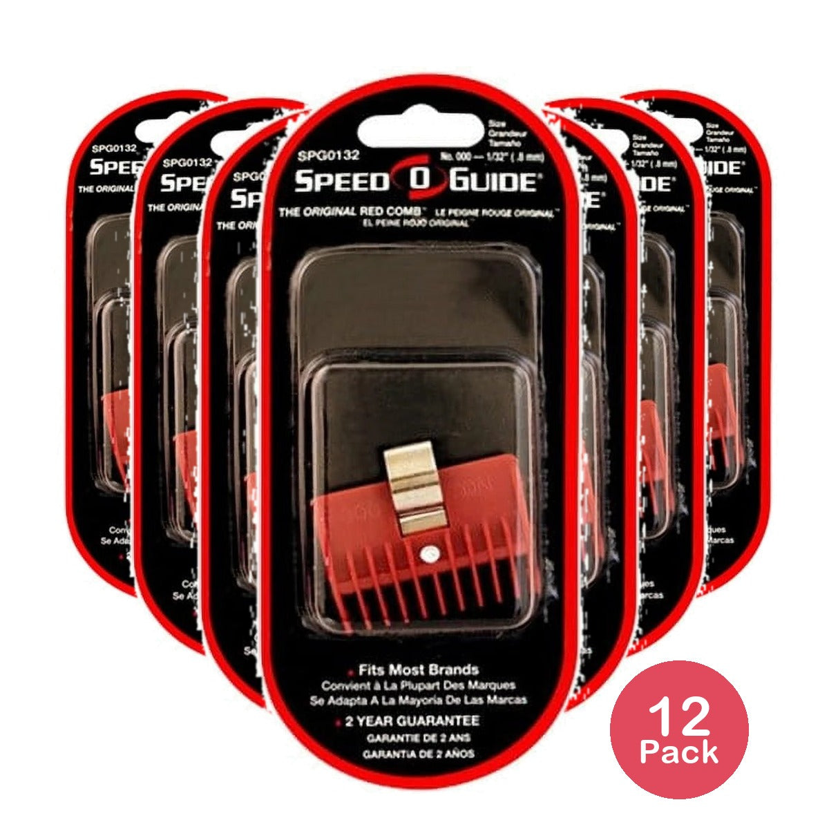 Speed-O-Guide Clipper Comb Guard #000 -1/32 0.8mm (Pack of 12)