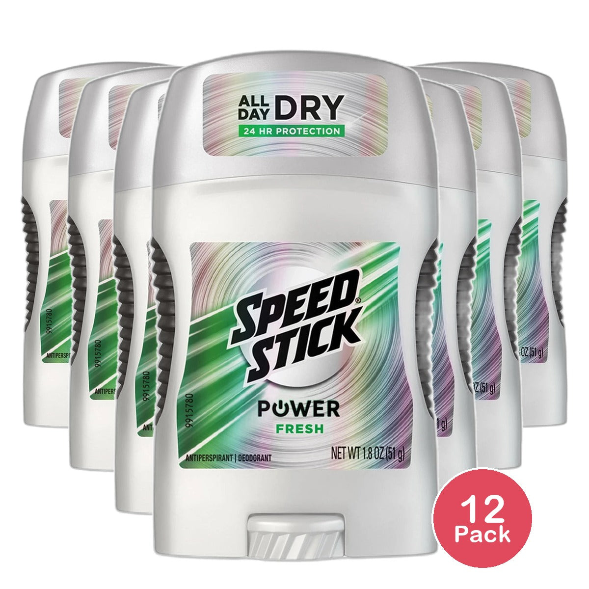 Speed Stick Power Fresh Antiperspirant Deodorant 1.8Oz (Pack of 12)