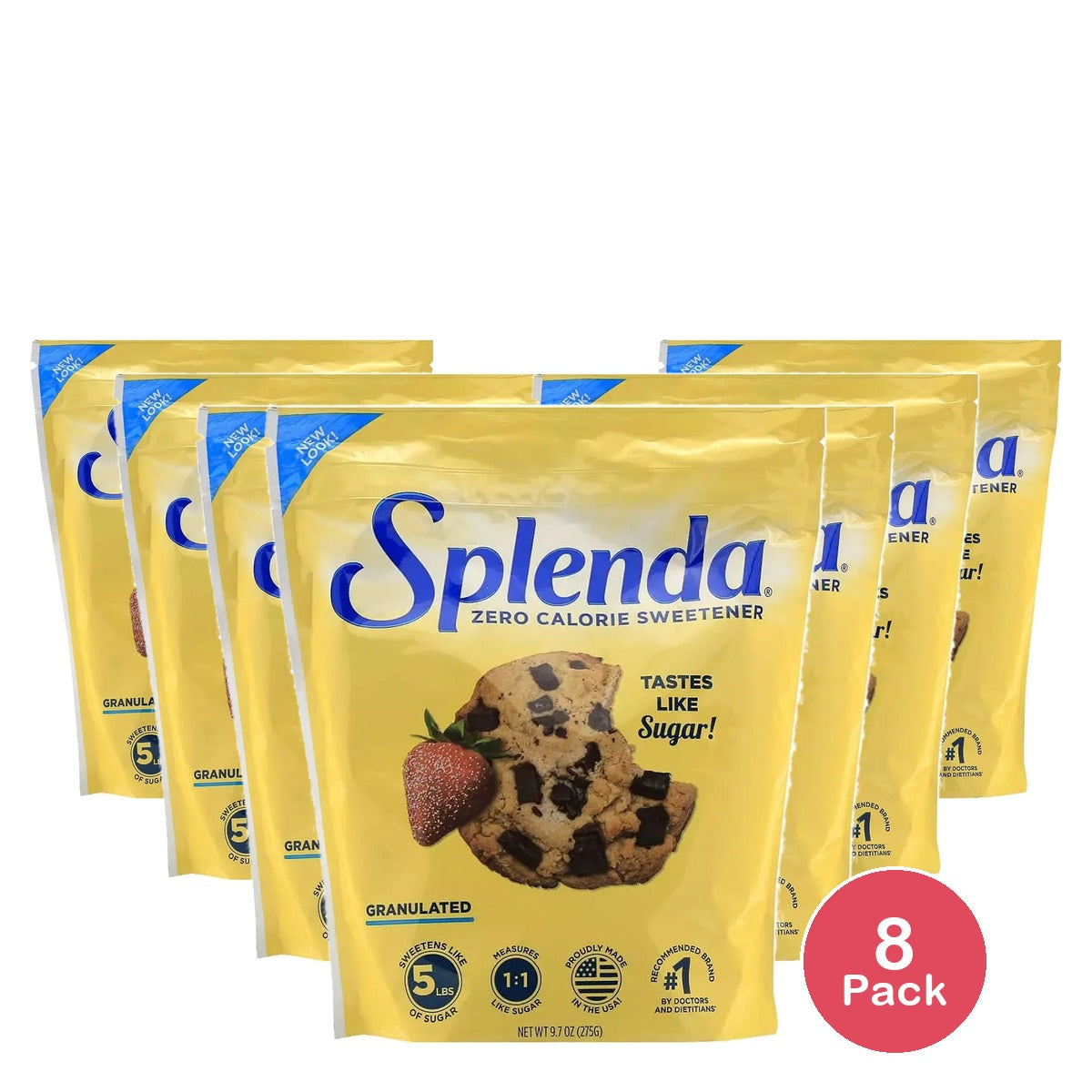 Splenda Zero Calorie Granulated Sweetener 9.7Oz (Pack of 8)