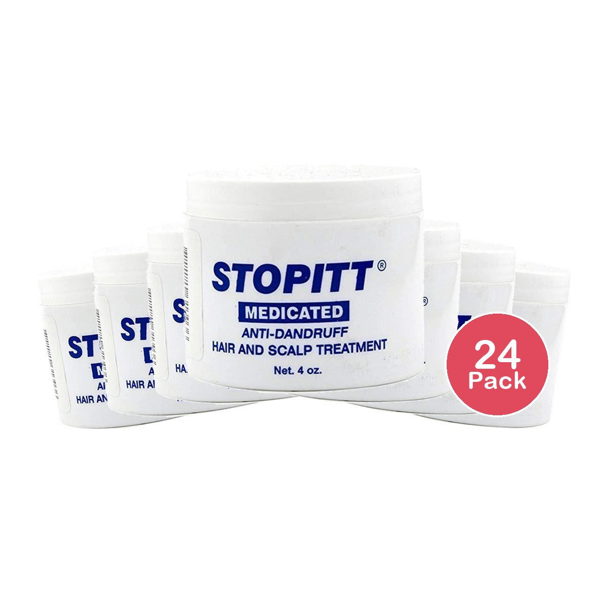 Stopitt Medicated Anti-Dandruff Hair & Scalp Treatment 4 Oz (Pack of 24)