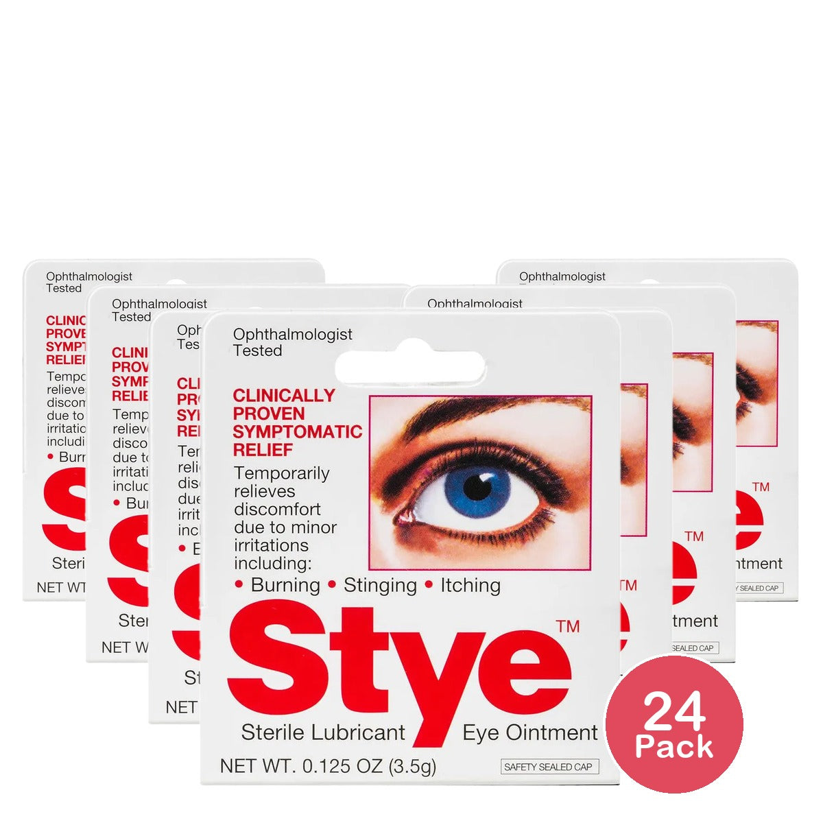Stye Sterile Lubricant Eye Ointment 0.125Oz (Pack Of 24)
