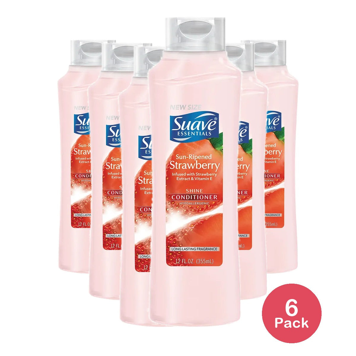 Suave Essentials Strawberry Conditioner 12Oz (Pack of 6)