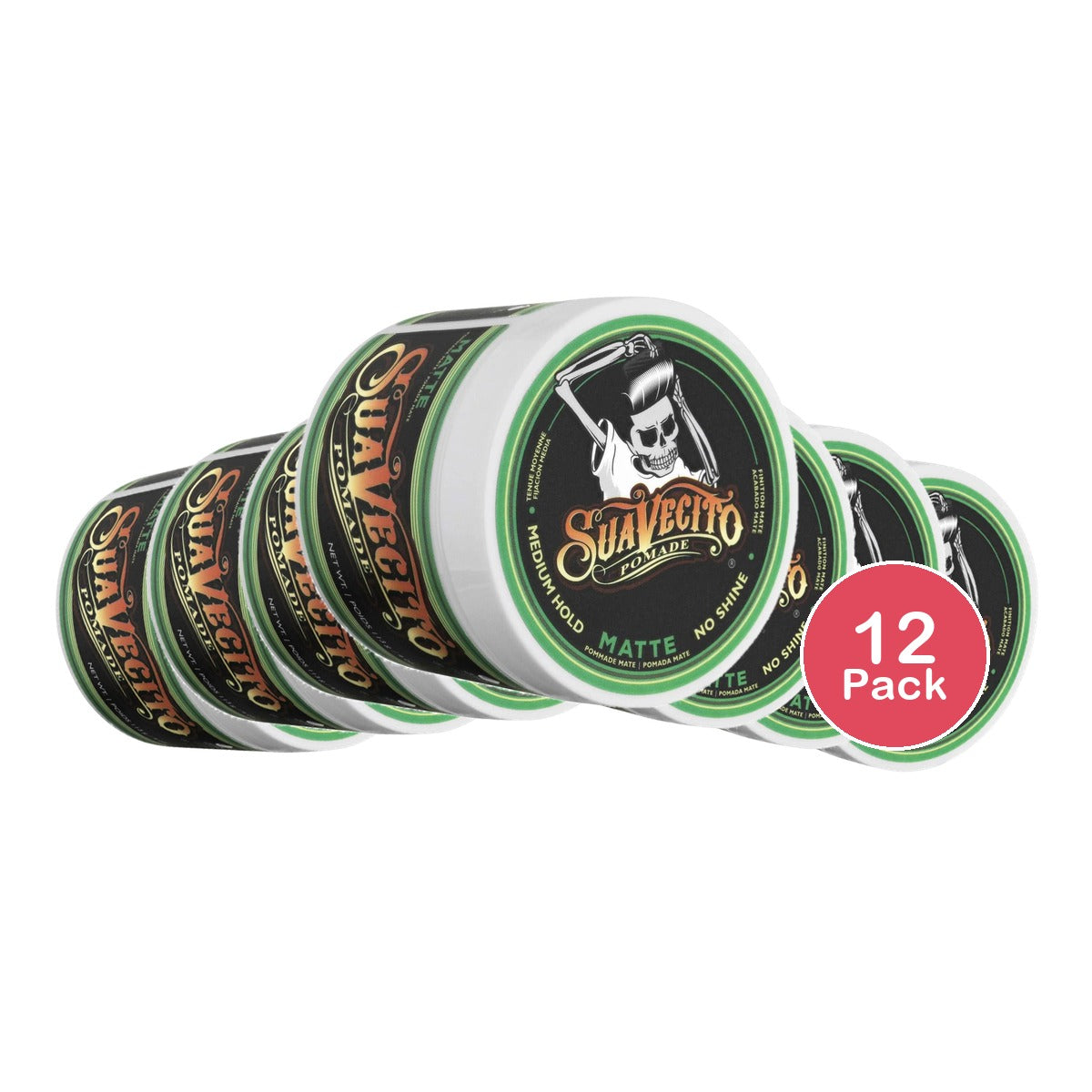 Suavecito Matte Pomade 4 Oz (Pack of 12)