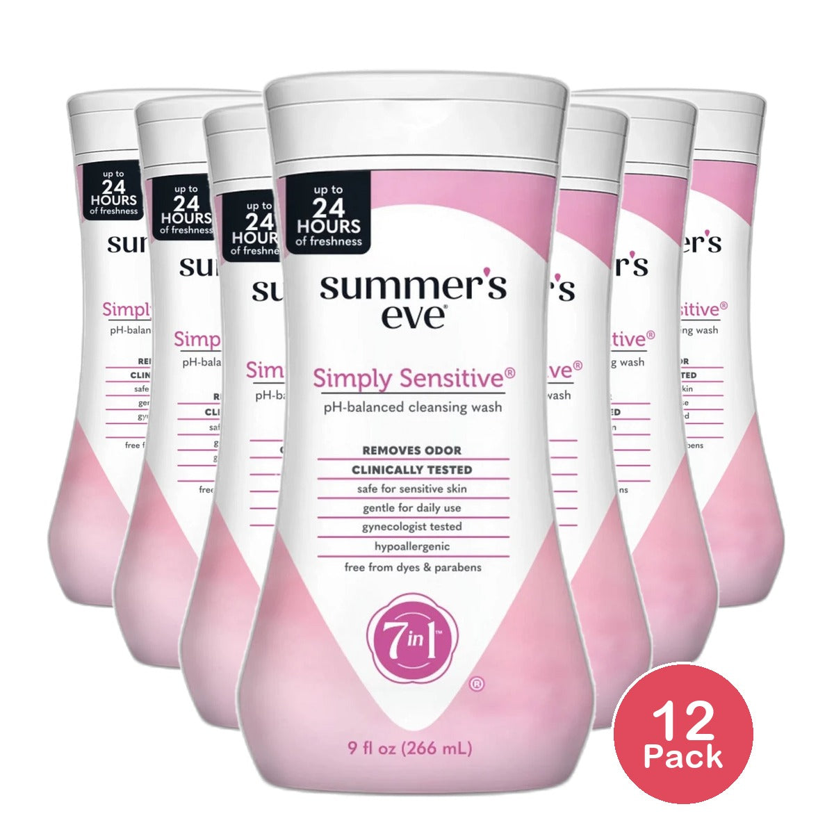 Summers Eve Cleansing Wash For Sensitive Skin 9Oz (Pack of 12)
