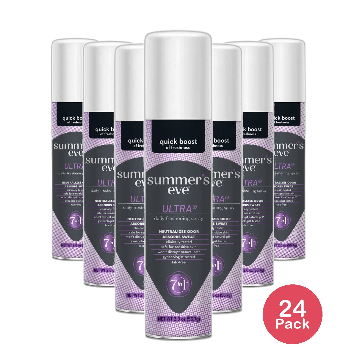 Summers Eve Feminine Deodorant Spray Ultra Extra Strength 2Oz (Pack of 24)