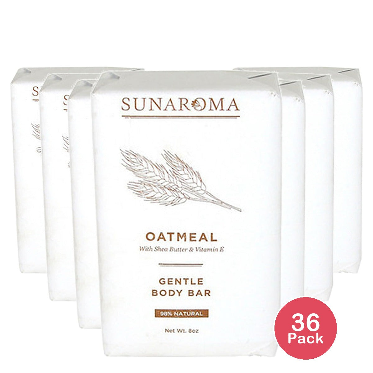 Sunaroma Oatmeal Shea Soap 8 Oz (Pack of 36)