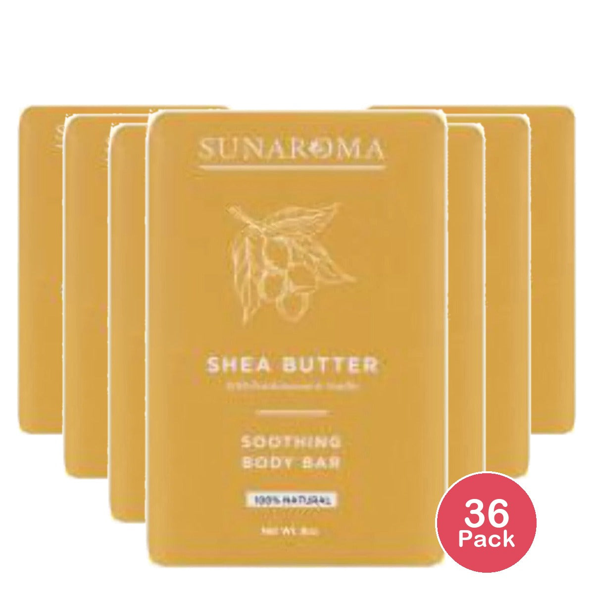 Sunaroma Shea Butter Bath Soap 8 Oz (Pack of 36)