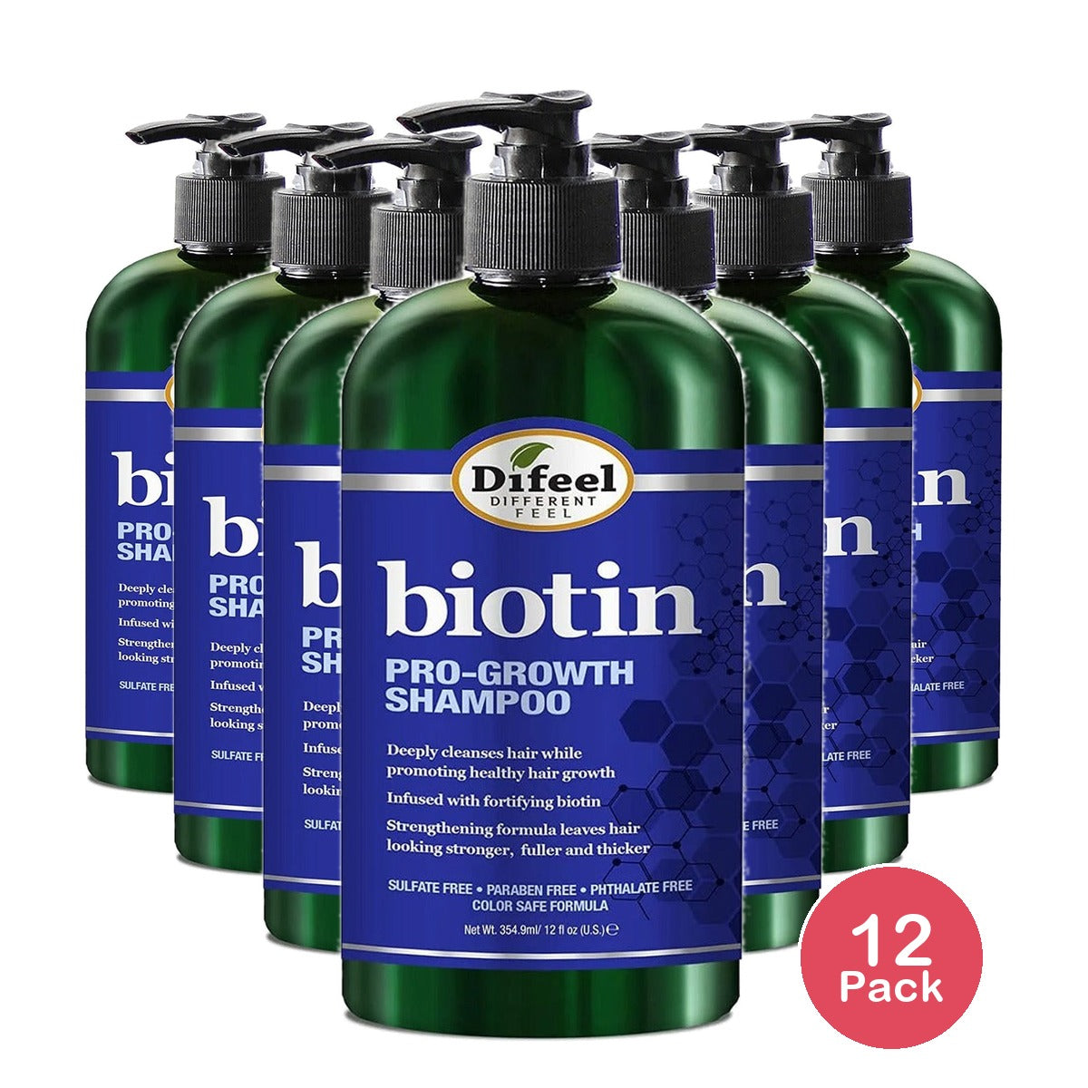 Sunflower Biotin Pro-Growth Shampoo 12 Oz (Pack of 12)