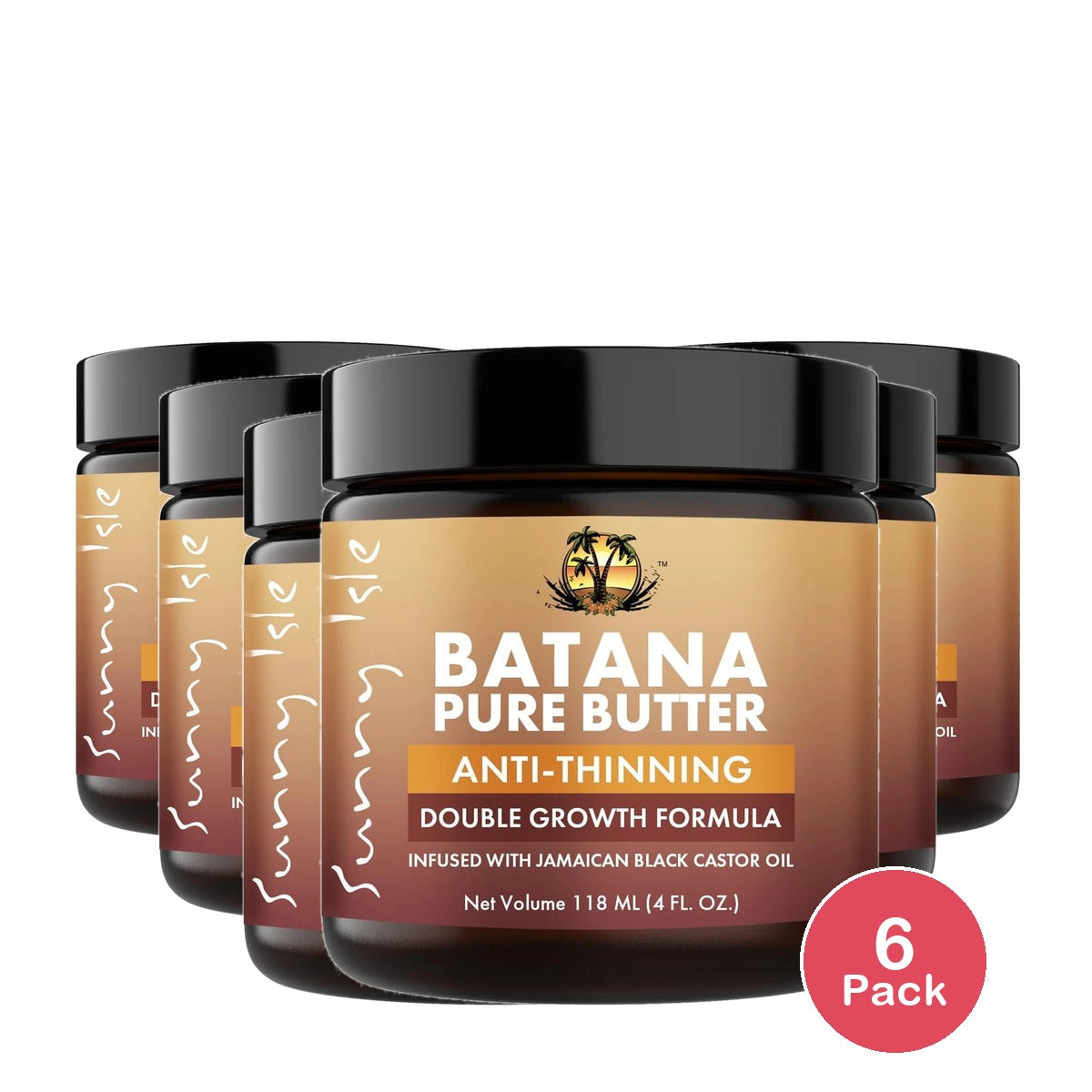 Sunny Isle Anti-Thinning Batana Pure Butter 4oz (Pack of 6)