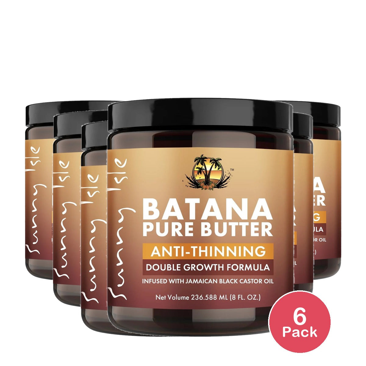 Sunny Isle Anti-Thinning Batana Pure Butter 8oz (Pack of 6)