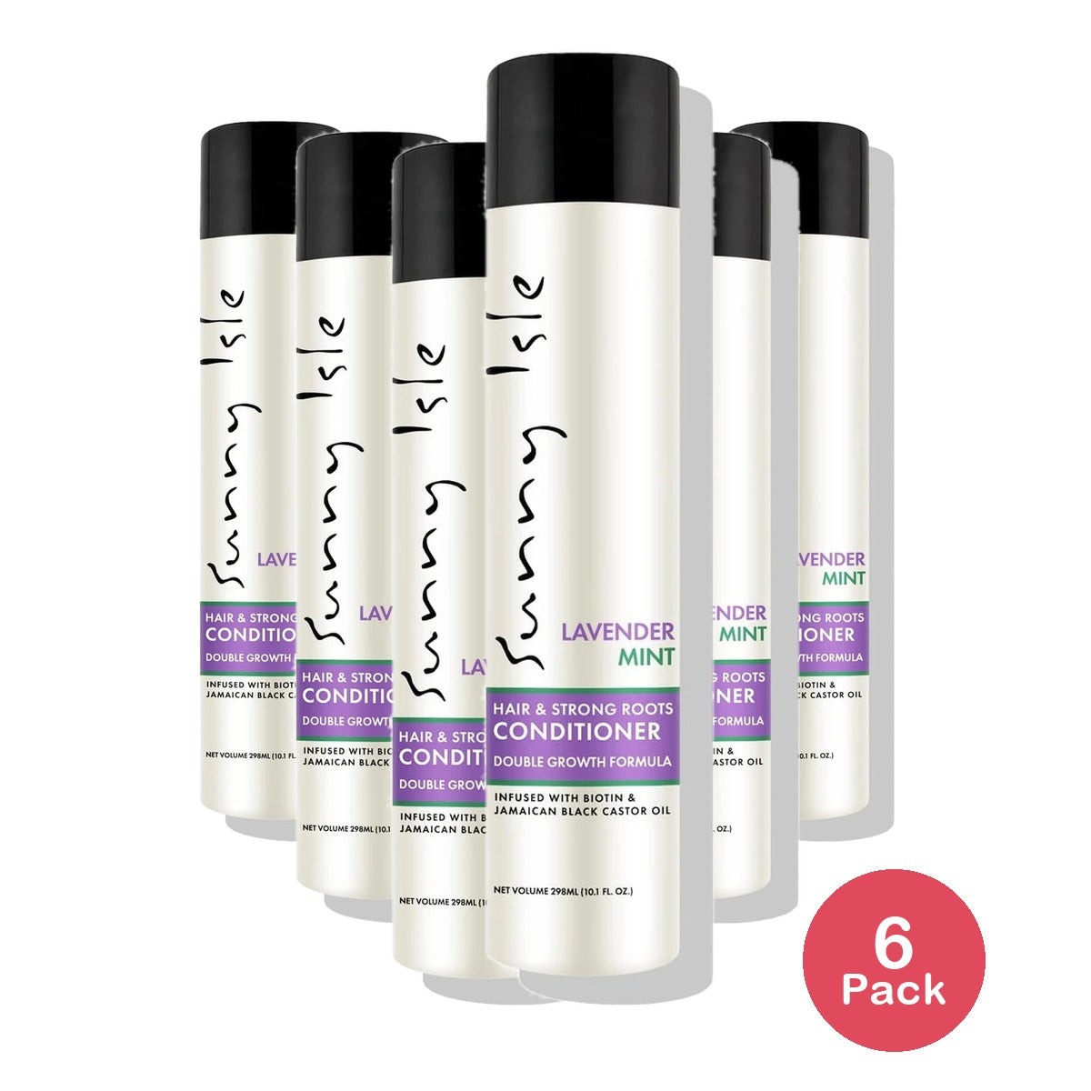 Sunny Isle Lavender Mint Hair and Strong Roots Conditioner 10.1oz (Pack of 6)
