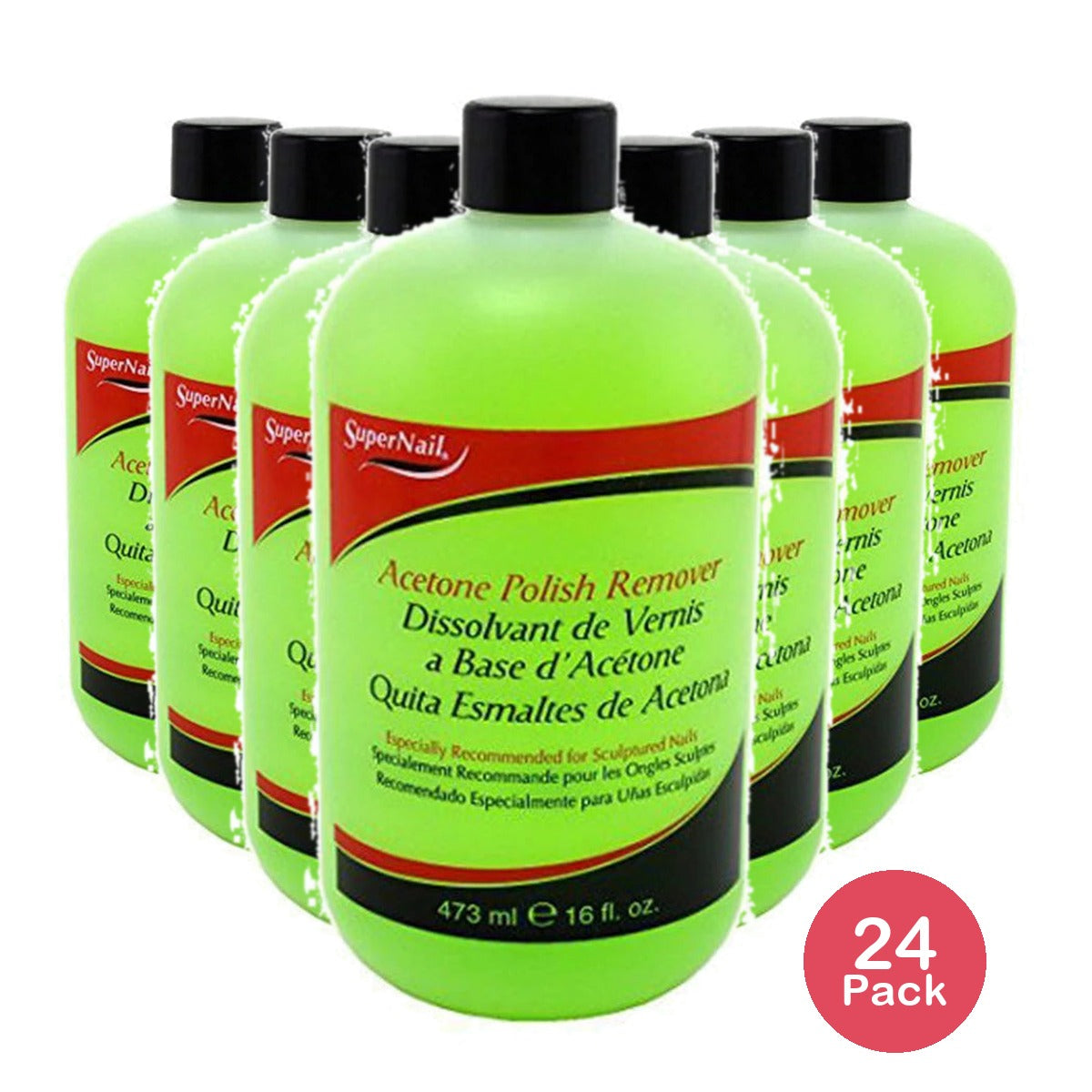 SUPERNAIL ACETONE REMOVER 16 Oz (Pack of 24)