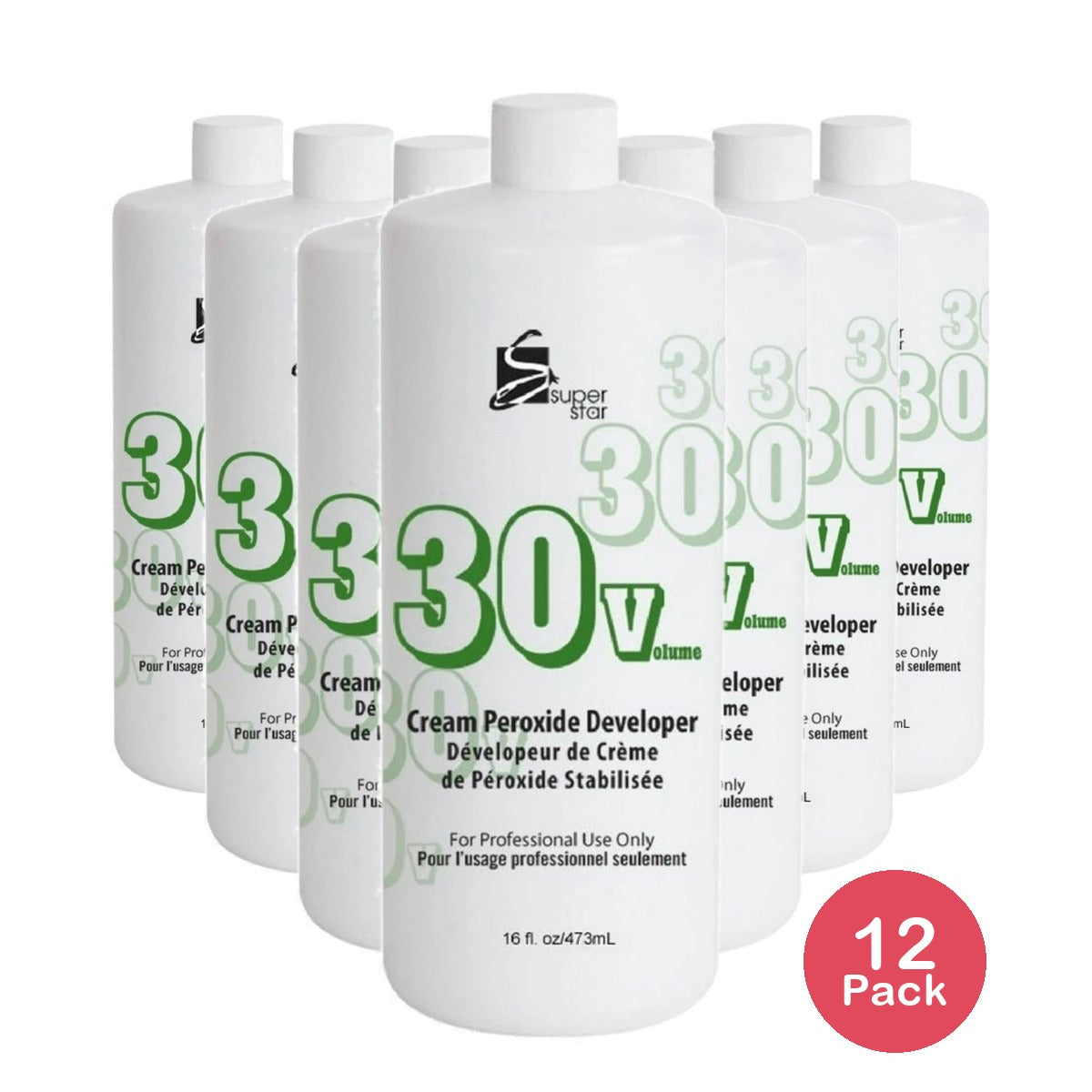 Superstar Stabilized Cream Peroxide Developer 30v Hc-50302 16 oz - (Pack of 1)