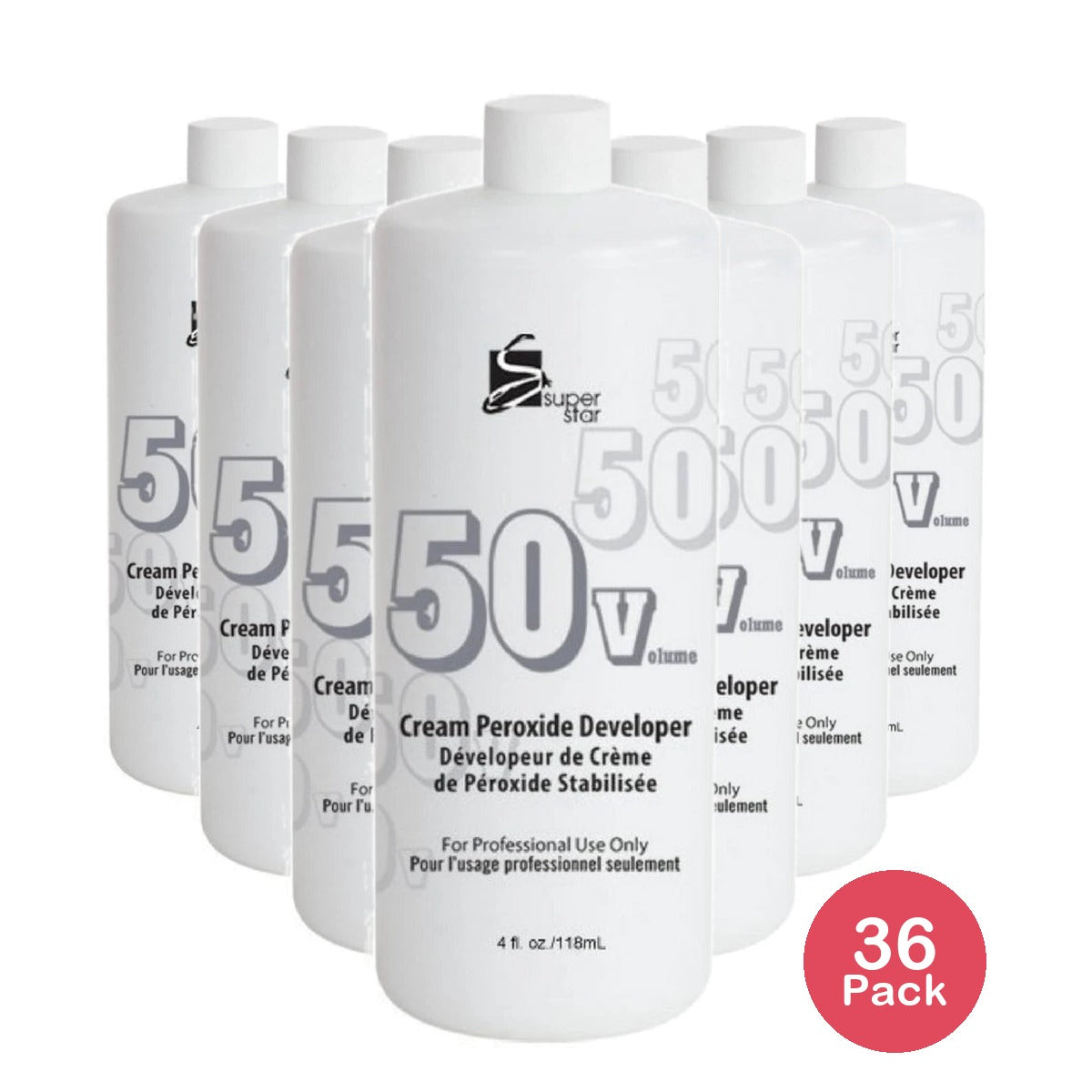 Superstar Stabilized Cream Peroxide Developer 4 oz (Pack of 36)